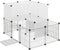 Eugad Buitenren - Konijnen en Cavia's - 20 Panelen - 107 x 72 x 72 cm - Wit