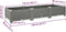 vidaXL - Plantenbak - verhoogd 120x40x23 cm - polypropeen - lichtgrijs