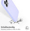 Accezz Liquid Silicone Backcover - Schokabsorberend - Paars (iPhone 13 Pro)