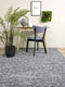 Drops Dark Grey Vloerkleed - 140x200 - Rechthoek - Laagpolig,Structuur Tapijt - Industrieel - Antraciet, Grijs