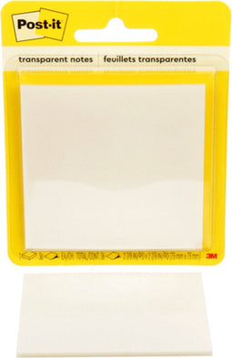 Post-it Transparent Notes | 36 vel | ft 73 x 73 mm | op blister
