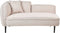 CHEVANNES - Chaise longue - Beige - Linkszijdig - Boucle