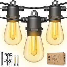 Partizzle 15m LED Lichtsnoer - Buitenverlichting - Weerbestendig - Warm wit