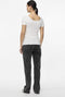 Pieces PCKITTE SS TOP NOOS BC BriWhi - Katoenen top - Korte mouwen - Maat XS