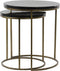 Light & Living - Bijzettafel SOBRINA - Ø50x52cm - Zwart - Set van 2