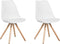 Set van 2 eetkamerstoelen DAKOTA Wit
