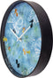 Wandklok 30cm-Stil-Blauw-Plastic-NeXtime Pond