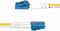 Startech.com 3m LC naar LC (UPC) OS2 Single Mode Duplex Glasvezel Kabel 9/125µm Laser Optimized 10Gbs Flexibel Buigen Geel