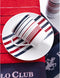 Serviesset Beverly Hills Polo Club Blauw Rood Porselein Strepen 12 Onderdelen
