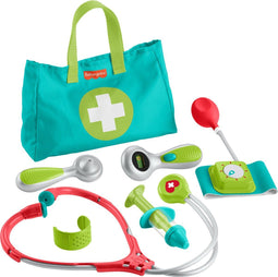 Fisher-Price Doktersset - Speelgoeddoktersset met 7 onderdelen - Inclusief stethoscoop en bloeddrukmeter