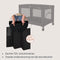 Lionelo Amelie - Campingbedje 3in1 - Comfortabel matras - Zwart