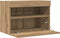 vidaXL - TV - Wandkasten - met - LED-verlichting - 2 - stuks - Artisan - Eiken - 60x30x40 - cm