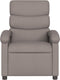 Fauteuil verstelbaar stof taupe