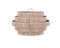 Furnilux-Grote Hanglamp PULAU Ø65 cm – Handgemaakte Plafondlamp van Natuurlijk Raffia – Trapvormi...