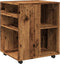 vidaXL - Rolkast - 60x53x72 - cm - bewerkt - hout - oud - houtkleurig