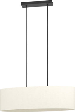 EGLO Febres - Hanglamp - E27 - 78 cm - Zwart/Wit (2 stuks)