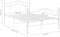 vidaXL - Bedframe - met lattenbodem - 120x200 cm - wit