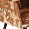 vidaXL Fauteuil met voetensteun echt leer bruin