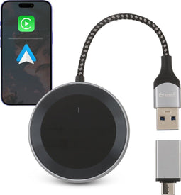 Saaf D200 Plus - Dongle voor Apple CarPlay & Android Auto - Draadloos - 6,5 x 3,5 x 1,2 cm