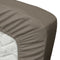 Ten Cate Hoeslaken - 180 x 200 cm - Katoensatijn - Hoekhoogte 35 cm - Strijkvrij - Taupe
