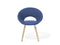 Set van 2 eetkamerstoelen ROSLYN Marineblauw