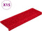 vidaXL - Trapmatten - 15 - st - 65x21x4 - cm - rood