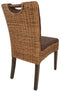 SVJ Eetkamerstoelen Vierkant - 59x45x91 cm - Rotan - Bruin - Set van 6