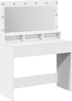 vidaXL - Witte - Kaptafel - met - LED-verlichting - - - 100x41x135 - cm