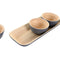 Set voor voorgerechtjes DKD Home Decor Bamboe 32 x 12,7 x 3,5 cm (3 Stuks)