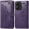 imoshion Hoesje Geschikt voor Xiaomi Redmi Note 13 Pro Plus (5G) Hoesje Met Pasjeshouder - imoshion Mandala Bookcase - Paars