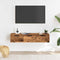 vidaXL - Wandkast - 102x30x20 - cm - bewerkt - hout - oud - houtkleurig