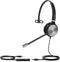 Yealink UH36 Mono - Headset - Bedraad USB Type-A - Aluminium Zwart
