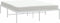 vidaXL - Bedframe - metaal - wit - 140x200 - cm