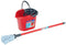 Vileda speelgoed dweil met emmer - 61 cm - Motoriektraining - Rood