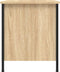 vidaXL - Nachtkastje - 40x42x50 - cm - bewerkt - hout - sonoma - eikenkleurig