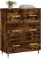 vidaXL - Dressoir - 69,5x34x90 - cm - bewerkt - hout - gerookt - eikenkleurig