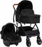 vidaXL 3-in-1 Kinderwagen - Stalen frame - Verstelbaar zitje - Antraciet zwart