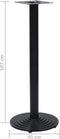vidaXL Bistrotafelpoot Ø43x107 cm gietijzer zwart