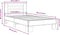 vidaXL - Bedframe - bewerkt - hout - en - metaal - grijs - sonoma - eiken - 75x190 - cm