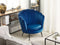 Fauteuil LOVIKKA Fluweel Marineblauw