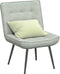 vidaXL - Relaxstoel - 64x74x84 - cm - fluweel - lichtgrijs