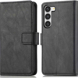 iMoshion Hoesje Geschikt voor Samsung Galaxy S23 Hoesje Met Pasjeshouder - iMoshion Luxe Bookcase - Zwart