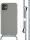 iMoshion Hoesje Geschikt voor iPhone 11 Hoesje Met Koord - iMoshion Siliconen hoesje met koord - Grijs