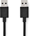 Nedis USB-Kabel - USB 3.2 Gen 1 - USB-A Male - USB-A Male - 5 Gbps - Vernikkeld - 2.00 m - Rond - PVC - Zwart - Doos