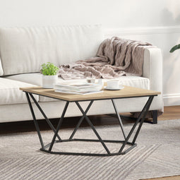 vidaXL - Koffietafel - Sonoma - Eiken - 80x80x45 - cm - Gemaakt - van - Hout