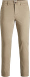 JACK&JONES JPSTMARCO JJBOWIE SA - Chinobroek - Slim fit met stretch - Beige - Maat W30 X L34