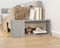 vidaXL - Tv-meubel - 80x24x32 - cm - bewerkt - hout - betongrijs