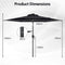 Coast Zonnescherm - Parasol 230 cm - Zonne-energie - Kantelbaar tot 35° - Beige