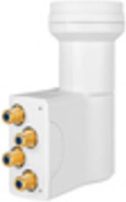 Megasat 401098 - LNB downconverter - HD-Profi Quattro met 0,1 dB ruiswaarde - Wit