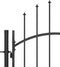 vidaXL - Poort - 1x2 - m - staal - wit